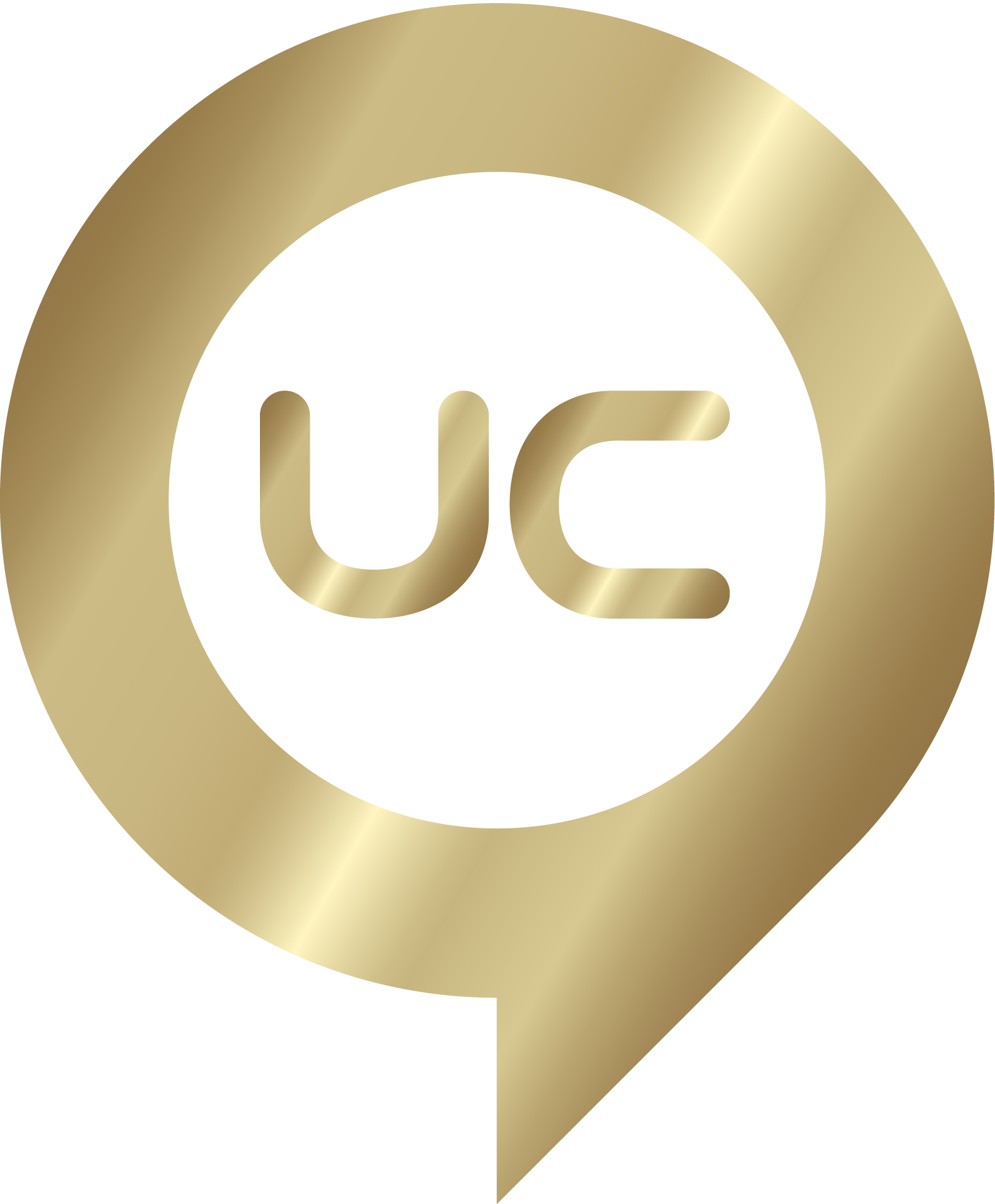 UC logotyp.